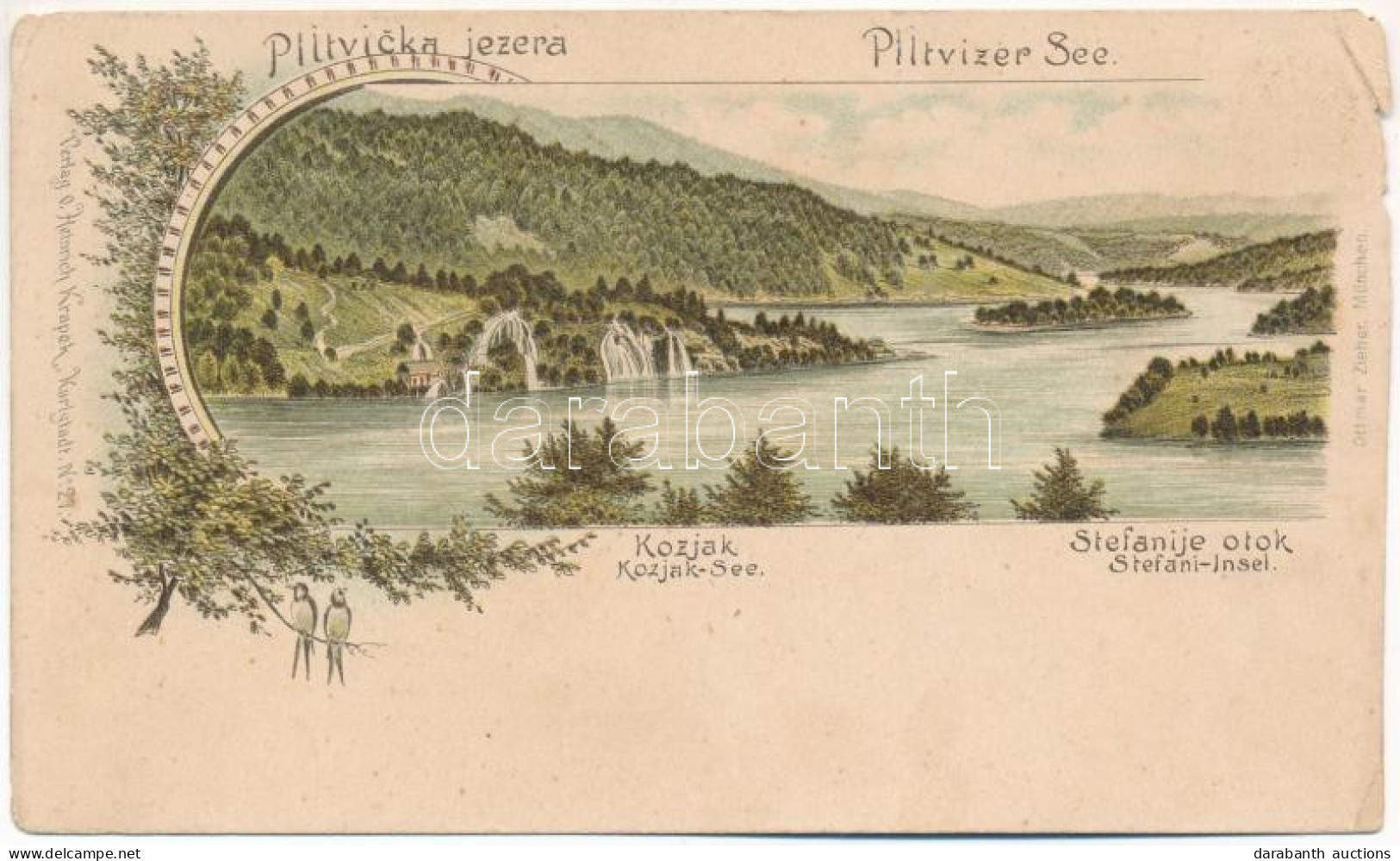 ** T4 Plitvicka Jezera, Kozjak, Stefanije Otok / Plitvitzer-Seen, Kozjak-See, Stefani-Insel / Plitvicei-tavak / Plitvice - Non Classificati
