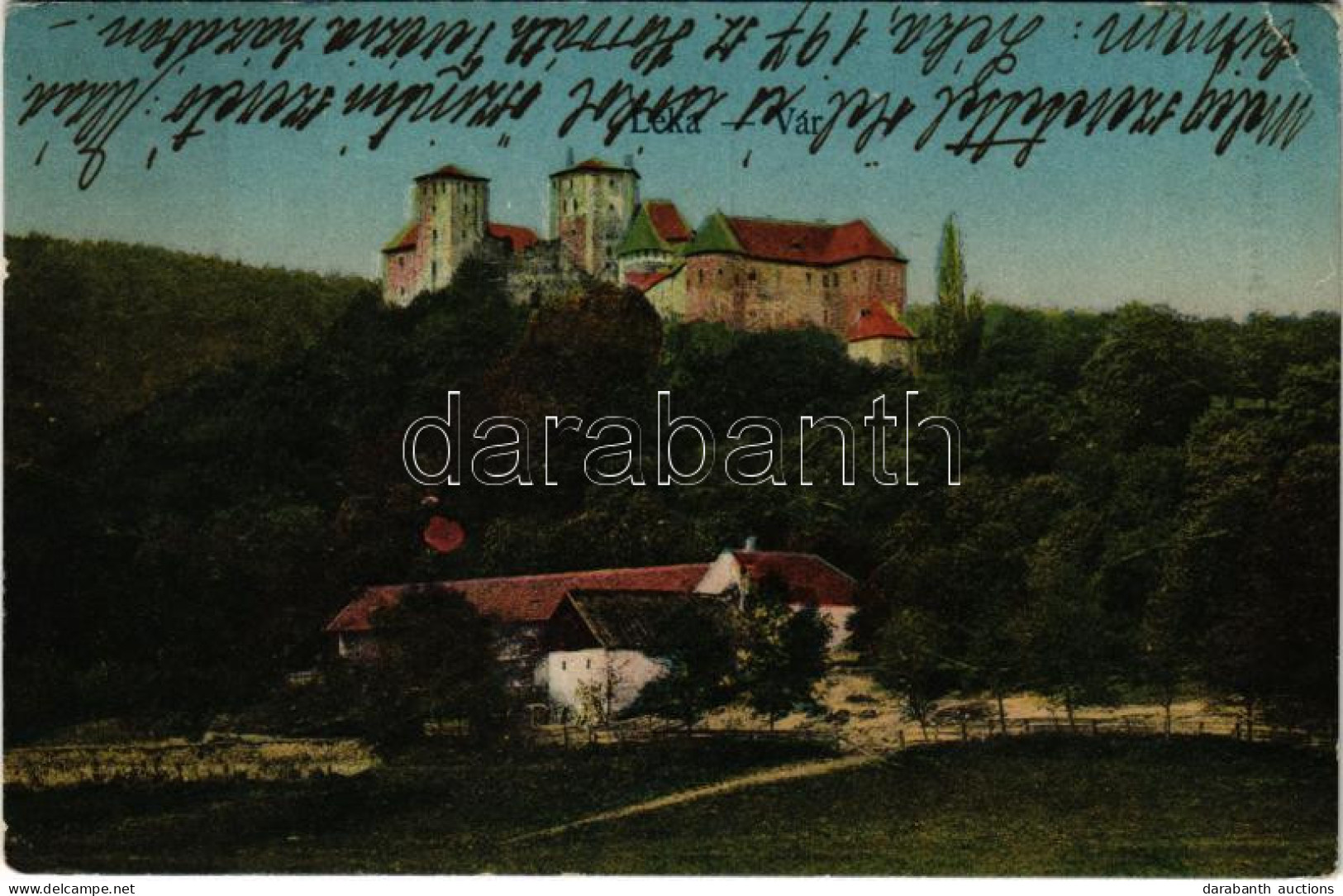 T2/T3 1921 Léka, Lockenhaus; Vár. Róth Jenő Kiadása / Castle (EK) - Ohne Zuordnung