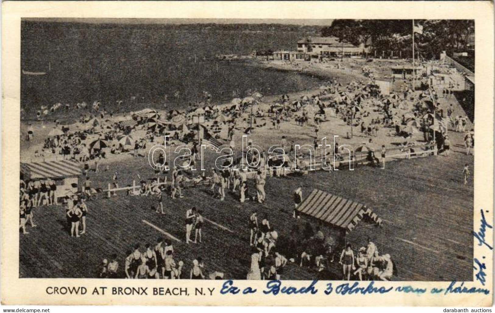 T2/T3 1932 New York, Crowd At Bronx Beach (EK) - Non Classés