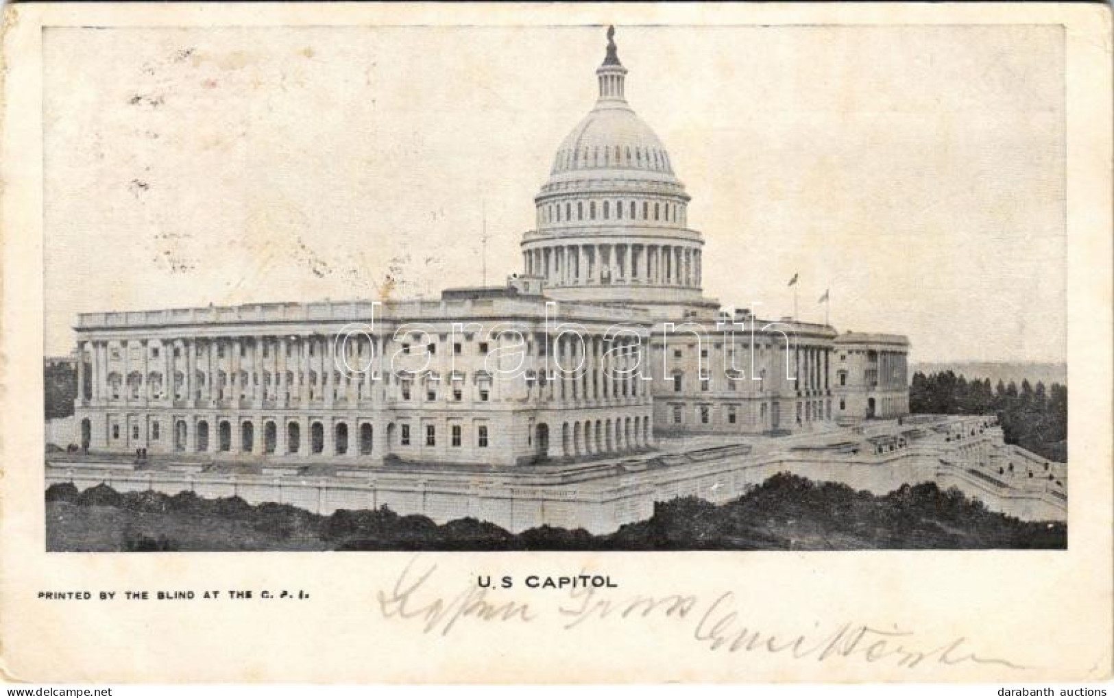 T3 1907 Washington, U.S. Capitol - Addressed To Josef Witek Musikmeister K.u.k. Kriegsmarine (EB) - Ohne Zuordnung