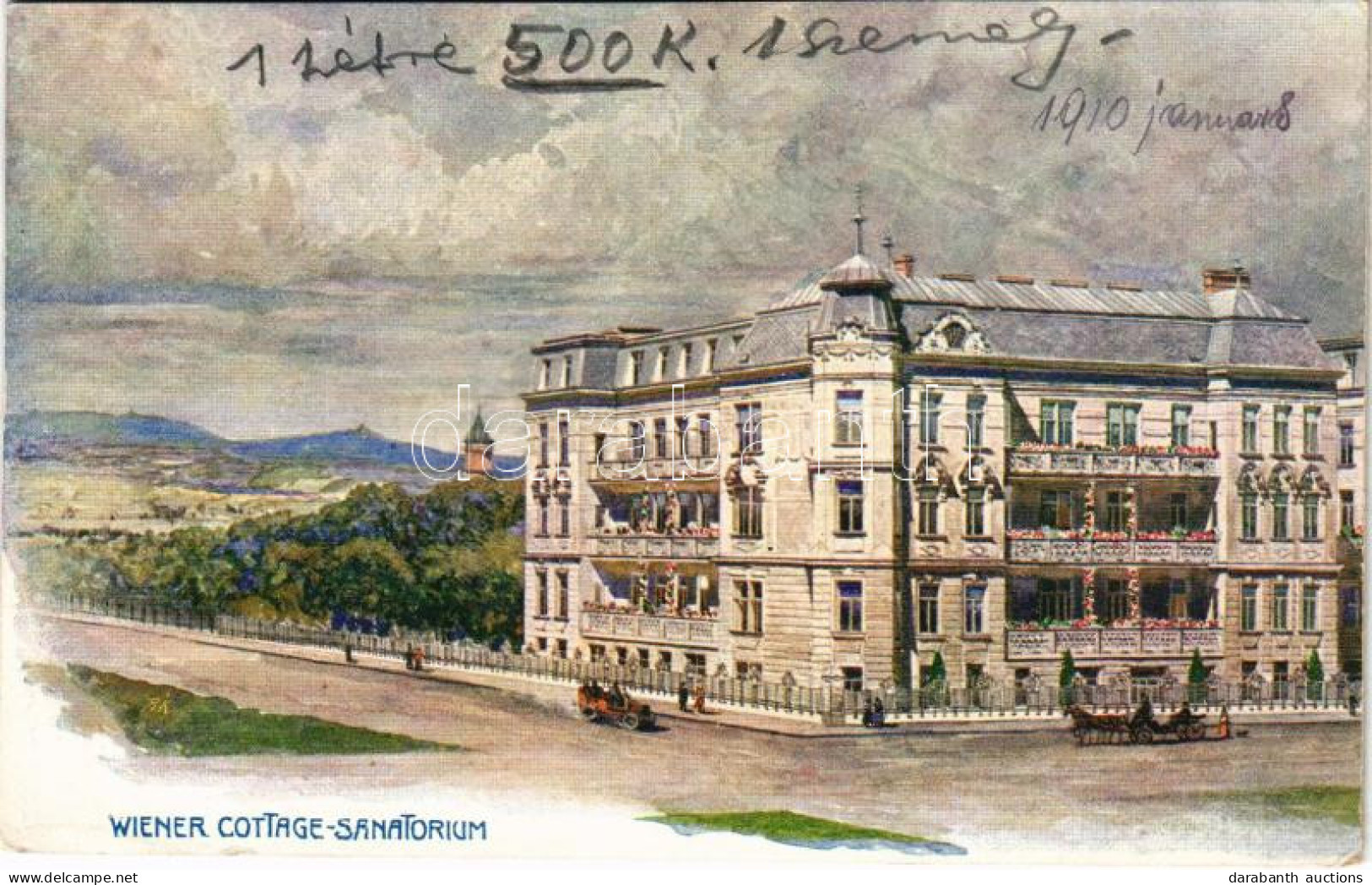 T2/T3 1908 Wien, Vienna, Bécs XVIII. Wiener Cottage Sanatorium. Sternwartestrasse 74. (EK) - Ohne Zuordnung