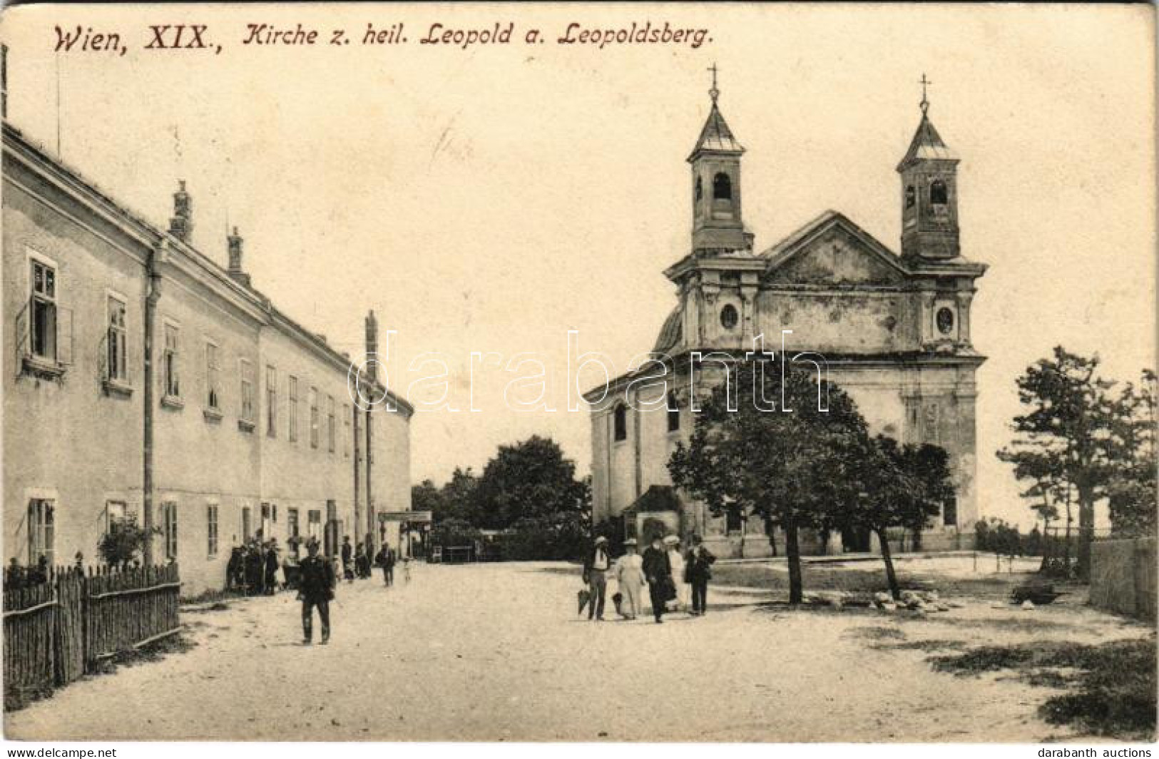 T2 Wien, Vienna, Bécs XIX. Kirche Z. Heil. Leopold A. Leopoldsberg / Church - Ohne Zuordnung