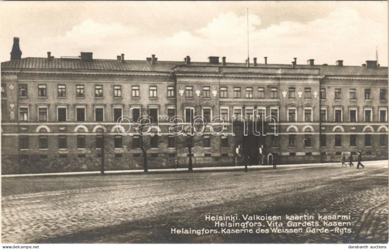 ** T1/T2 Helsinki, Helsingfors; Valkoisen Kaartin Kasarmi / Kaserne Des Weissen Garde-Rgts. / Military Barracks - Zonder Classificatie