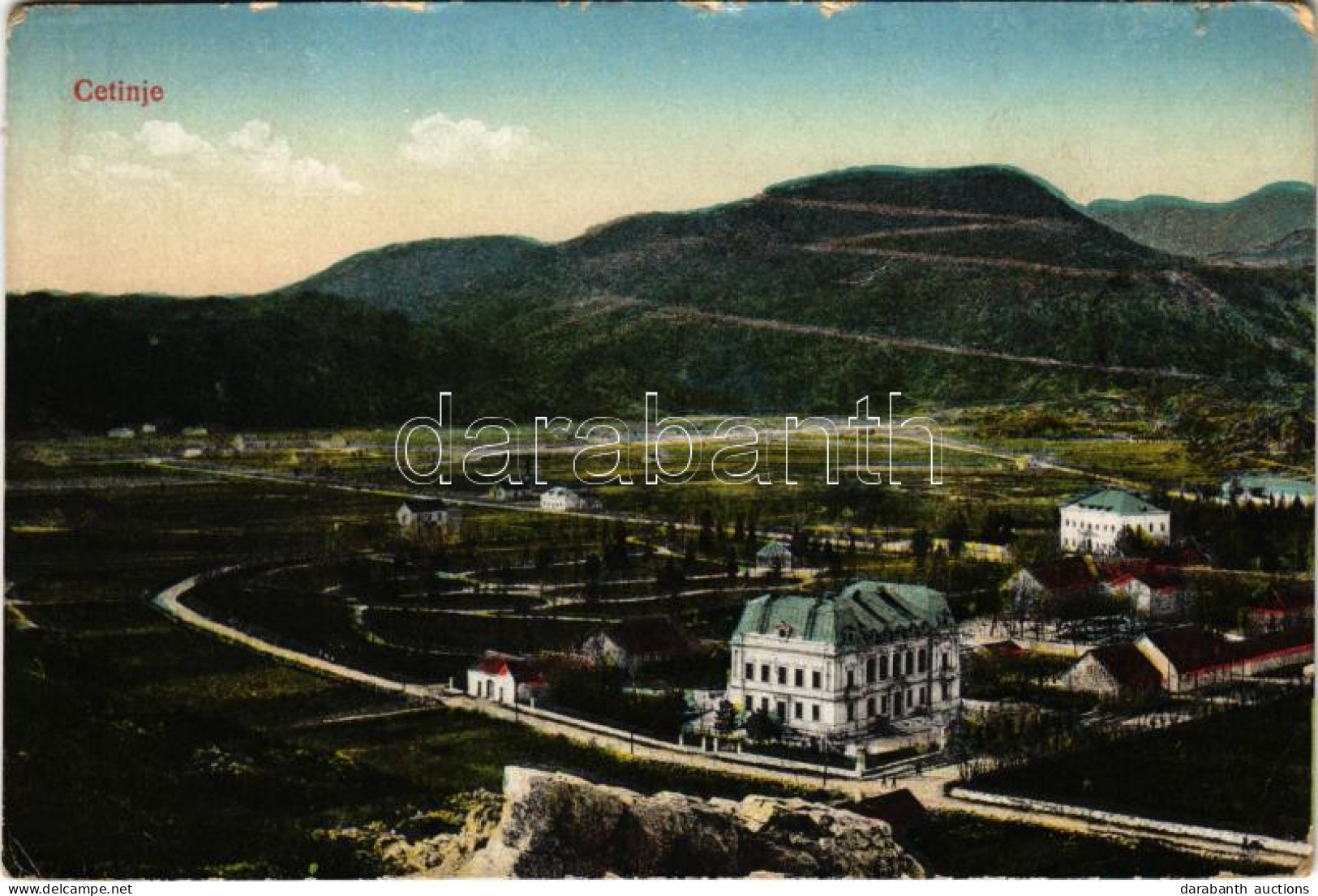 T2/T3 1916 Cetinje, Cettinje, Cettigne; (EK) + "K.U.K. ETAPPENPOSTAMT CETINJE" - Ohne Zuordnung