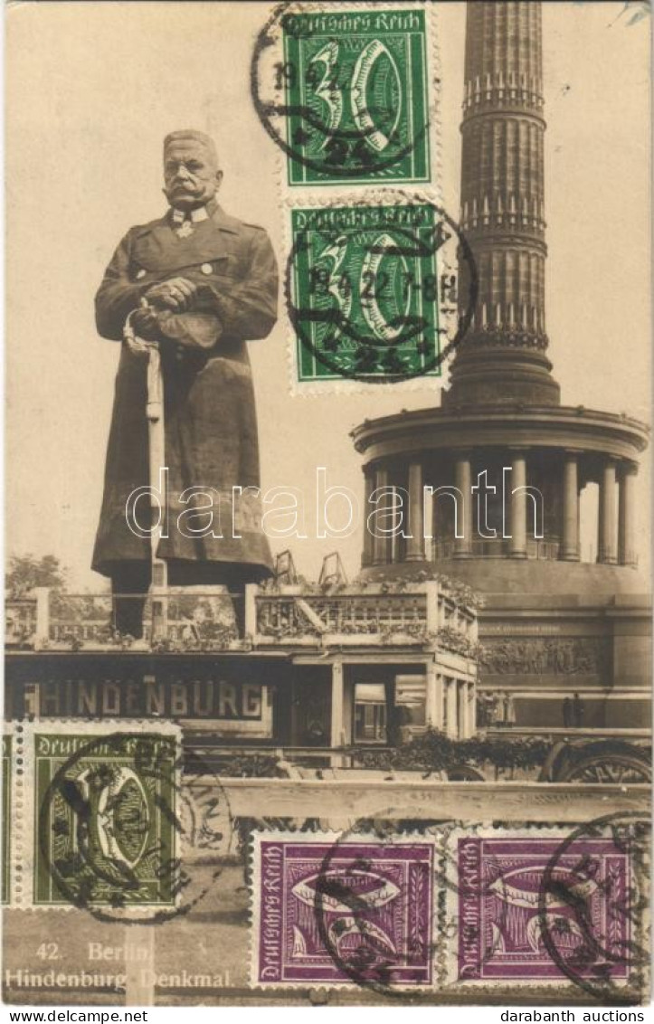 T2/T3 1922 Berlin, Hindenburg Denkmal / Monument. TCV Card - Unclassified