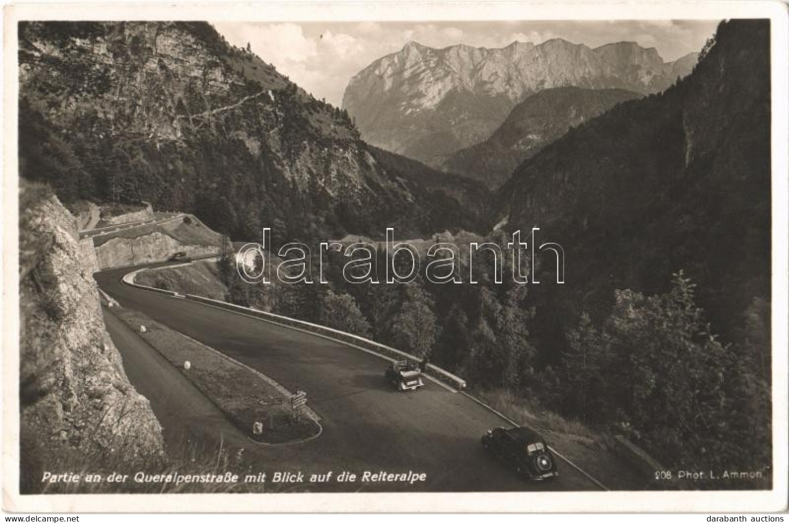 ** T2/T3 Queralpenstrasse Mit Blick Auf Die Reiteralpe / Alpine Road, Mountains, Automobiles (EK) - Non Classés