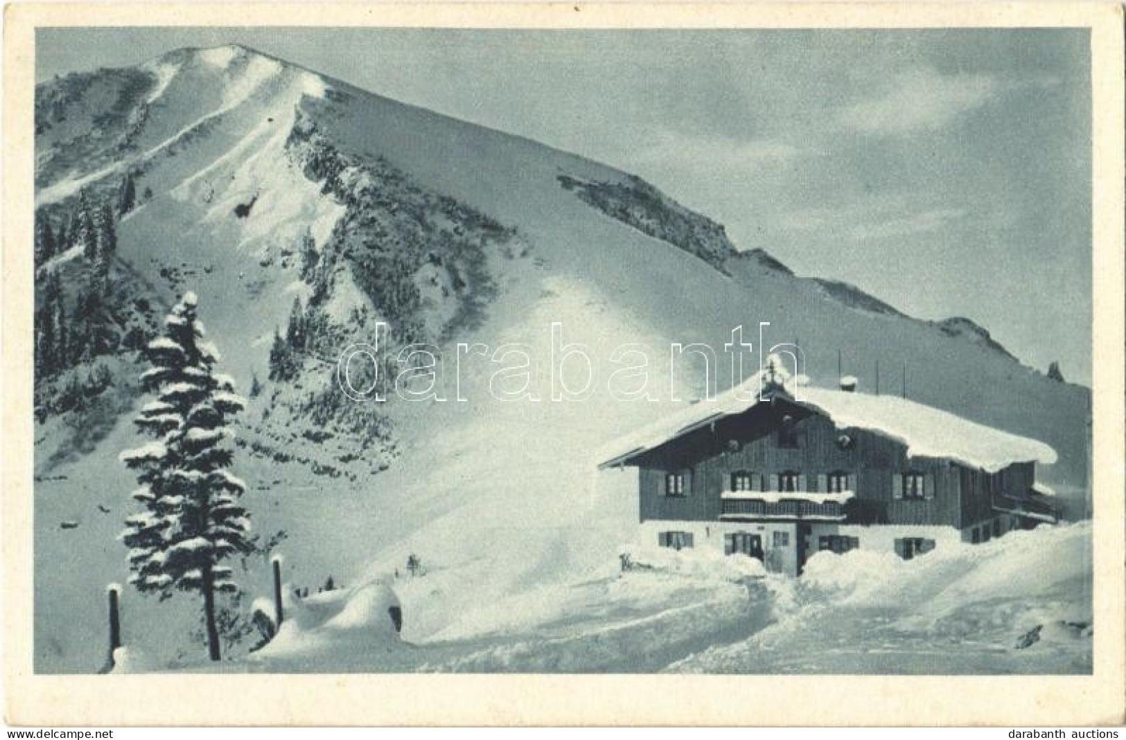 T1/T2 1929 Setzberg, Wallberghaus / Mountain Hut + "Wallberghaus Am Tegernsee 1500 M" Cancellation - Ohne Zuordnung