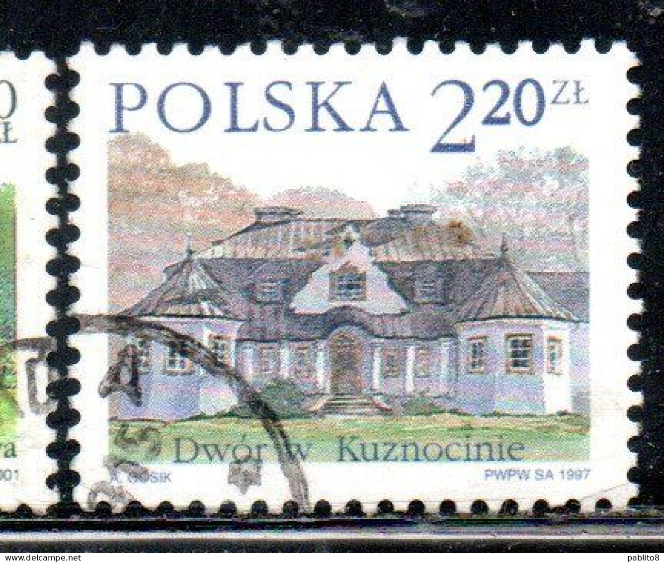 POLONIA POLAND POLSKA 1997 COUNTRY ESTATES KUZNOCINIA 2.20z USED USATO OBLITERE' - Usados