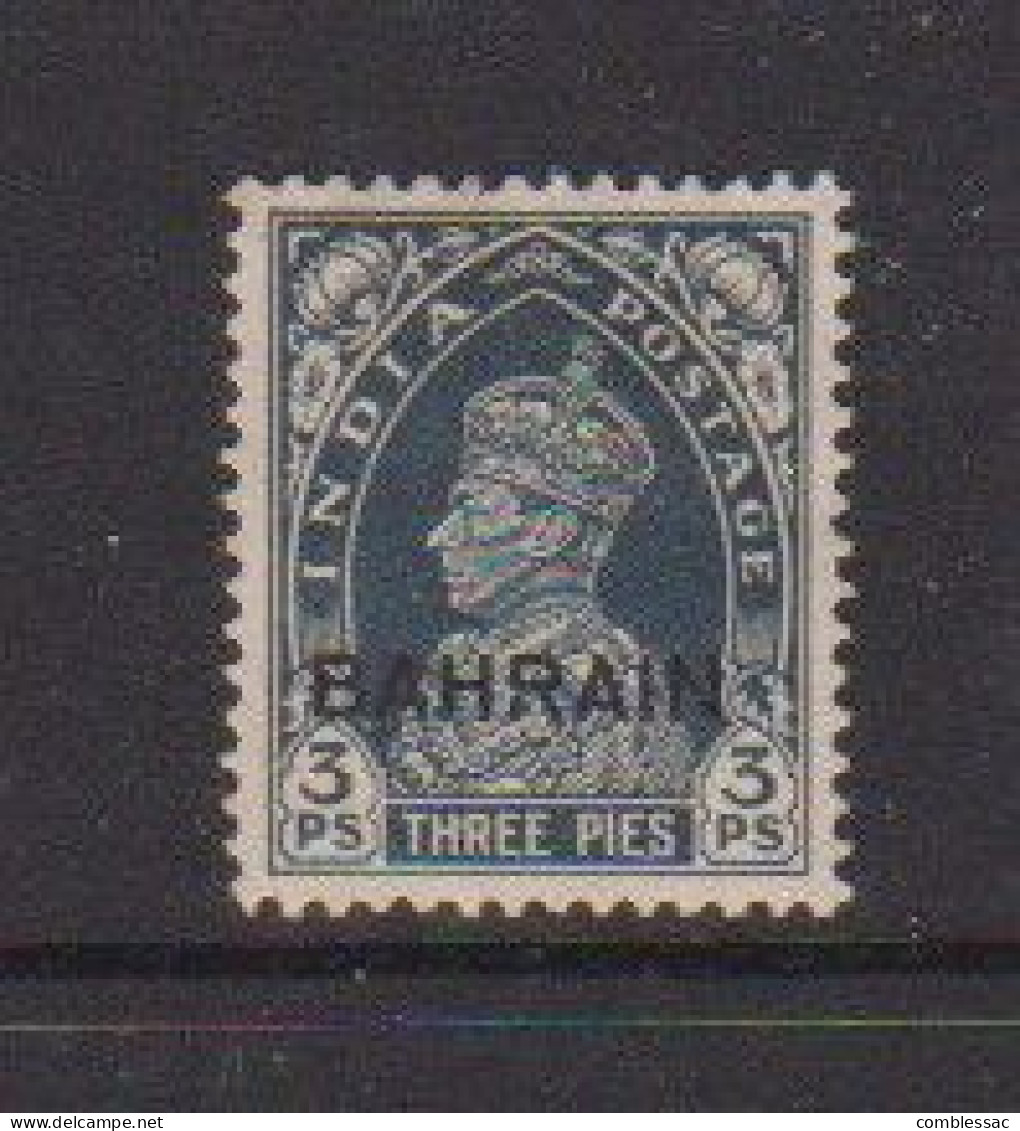 BAHRAIN    1938    3p  Slate    MH - Bahrain (...-1965)