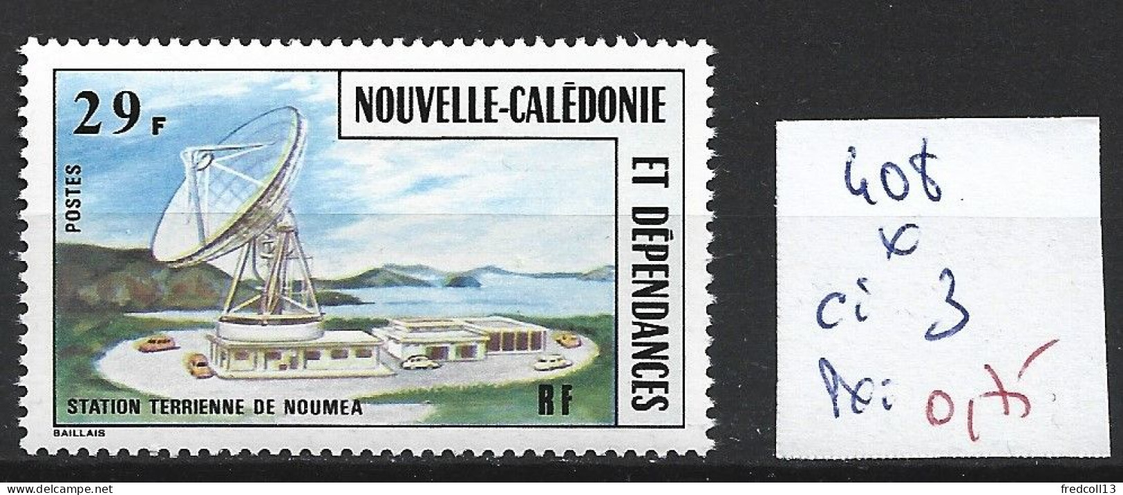 NOUVELLE-CALEDONIE 408 * Côte 3 € - Unused Stamps