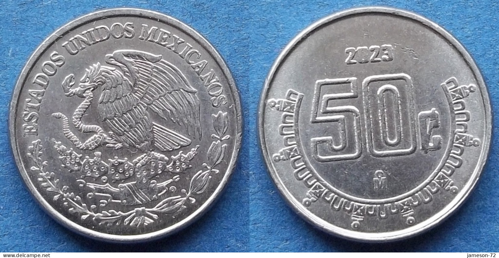 MEXICO - 50 Centavos 2023 Mo KM# 936 Estados Unidos Mexicanos Monetary Reform (1993) - Edelweiss Coins - Mexico