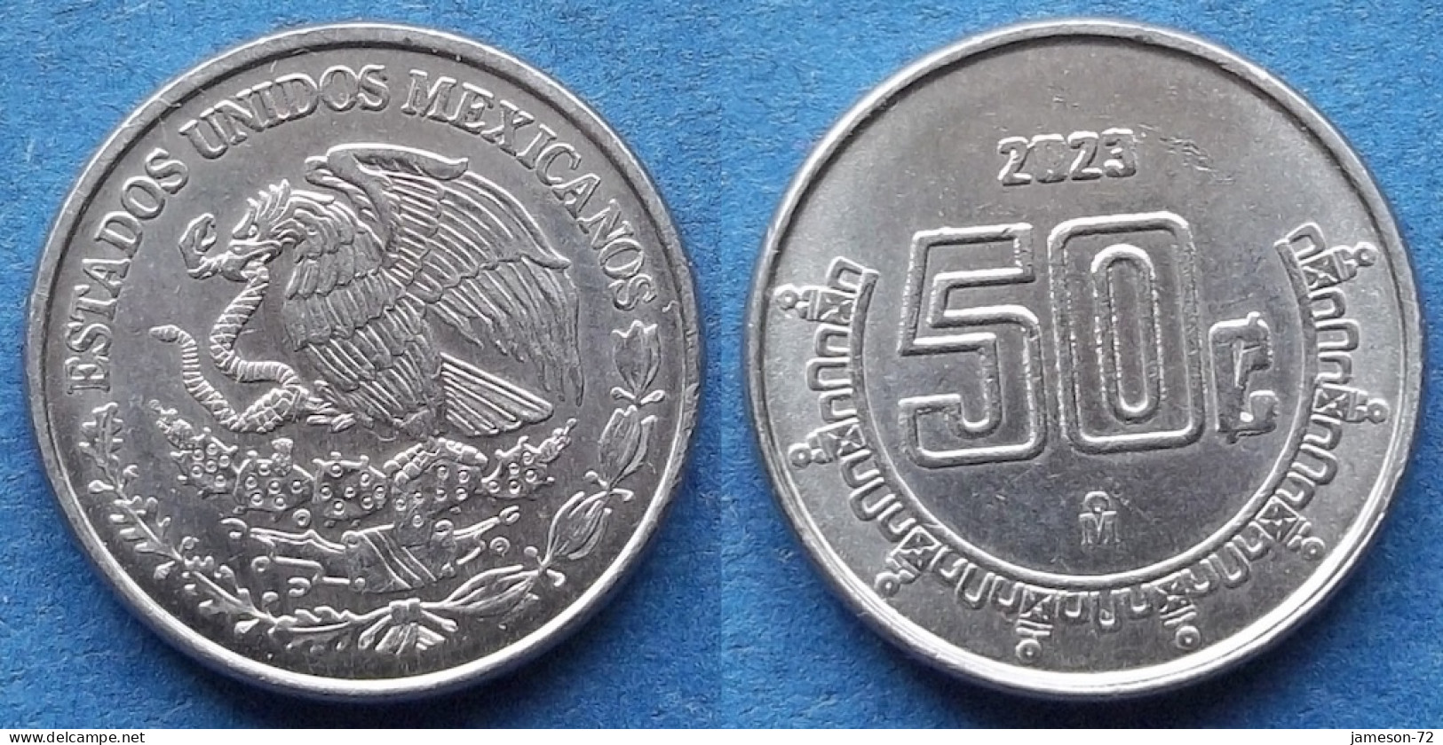 MEXICO - 50 Centavos 2023 Mo KM# 936 Estados Unidos Mexicanos Monetary Reform (1993) - Edelweiss Coins - Messico