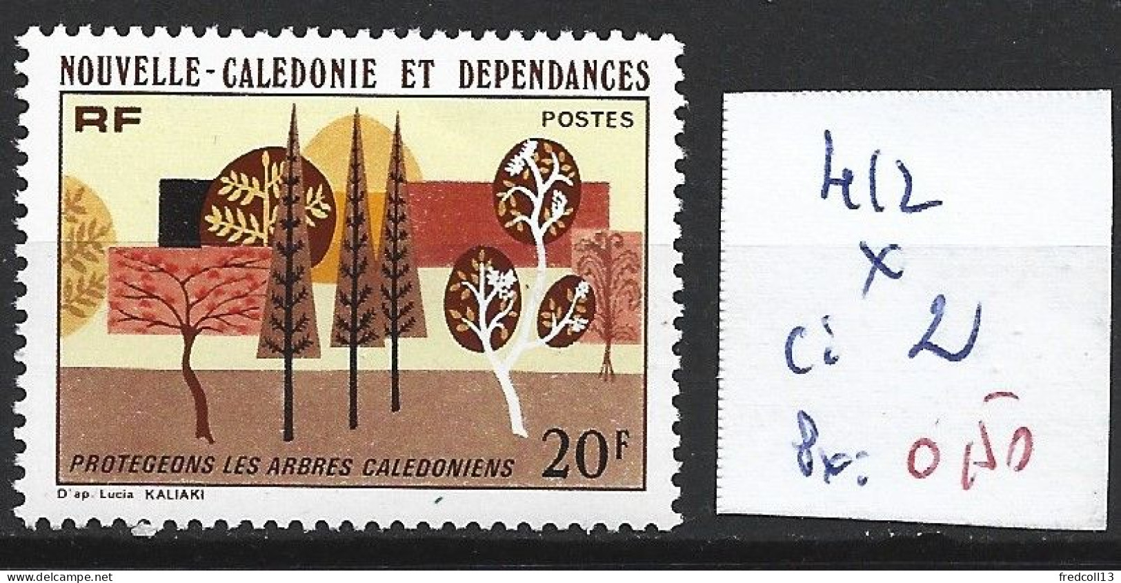 NOUVELLE-CALEDONIE 412 * Côte 2 € - Unused Stamps