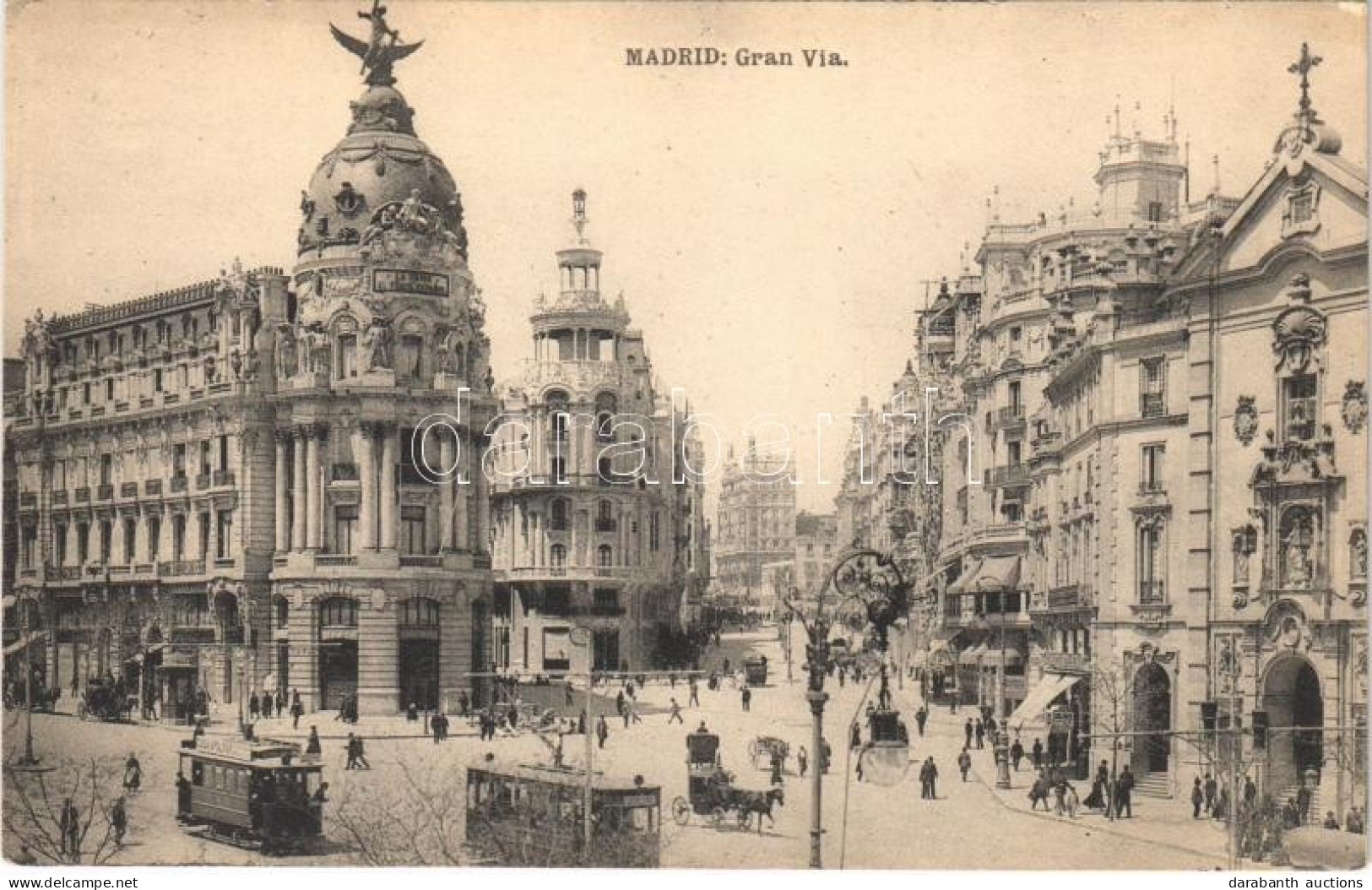 ** T2/T3 Madrid, Gran Via / Street View, Tram, Shops (EK) - Unclassified