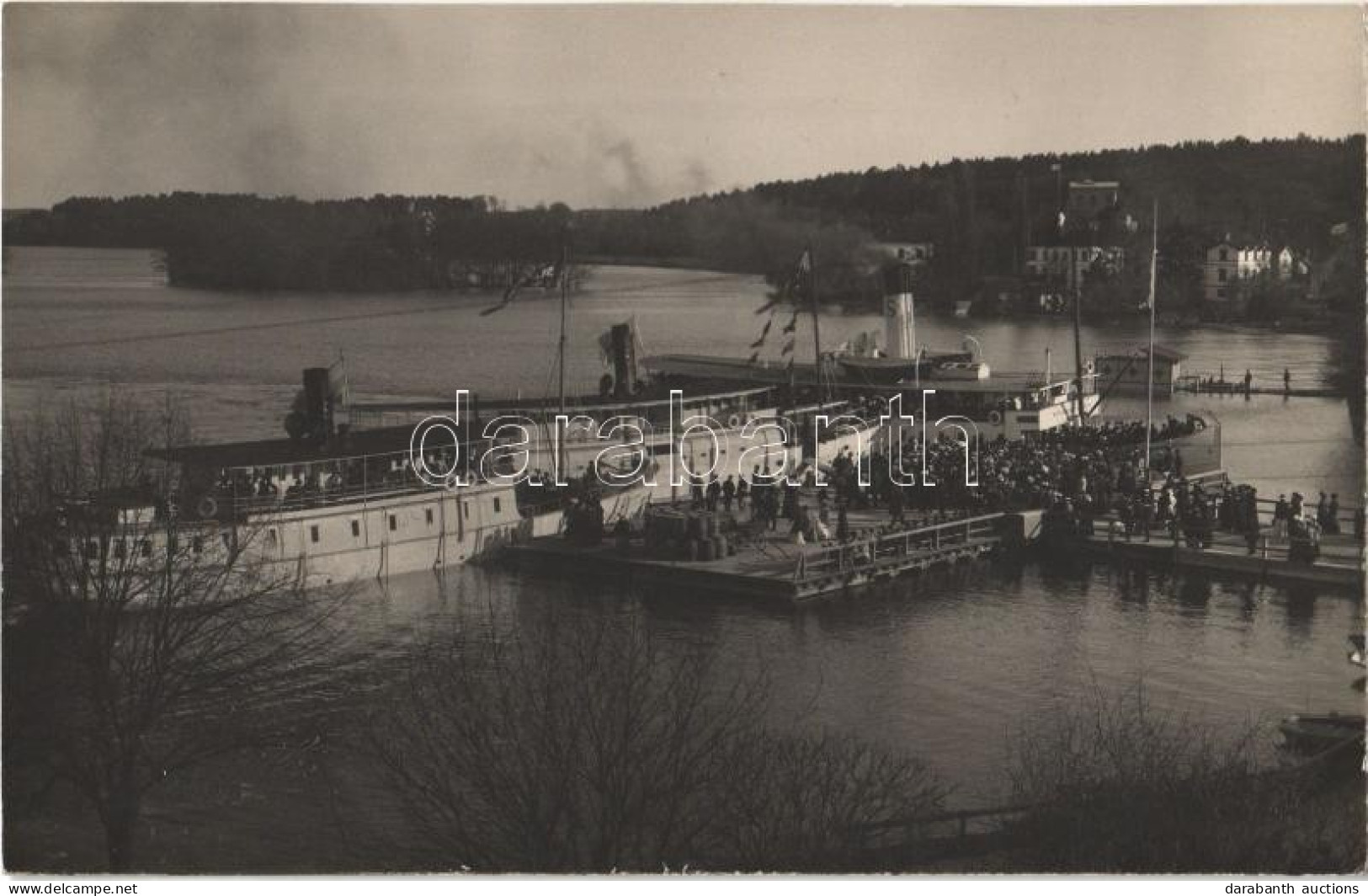 * T1/T2 Strangnas, Dock, Steamships, Photo - Unclassified