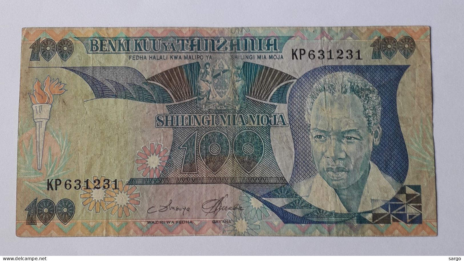 TANZANIA  - 100 SHILLINGS - P 11 (1985) - CIRC - BANKNOTES - PAPER MONEY - CARTAMONETA - - Tanzania