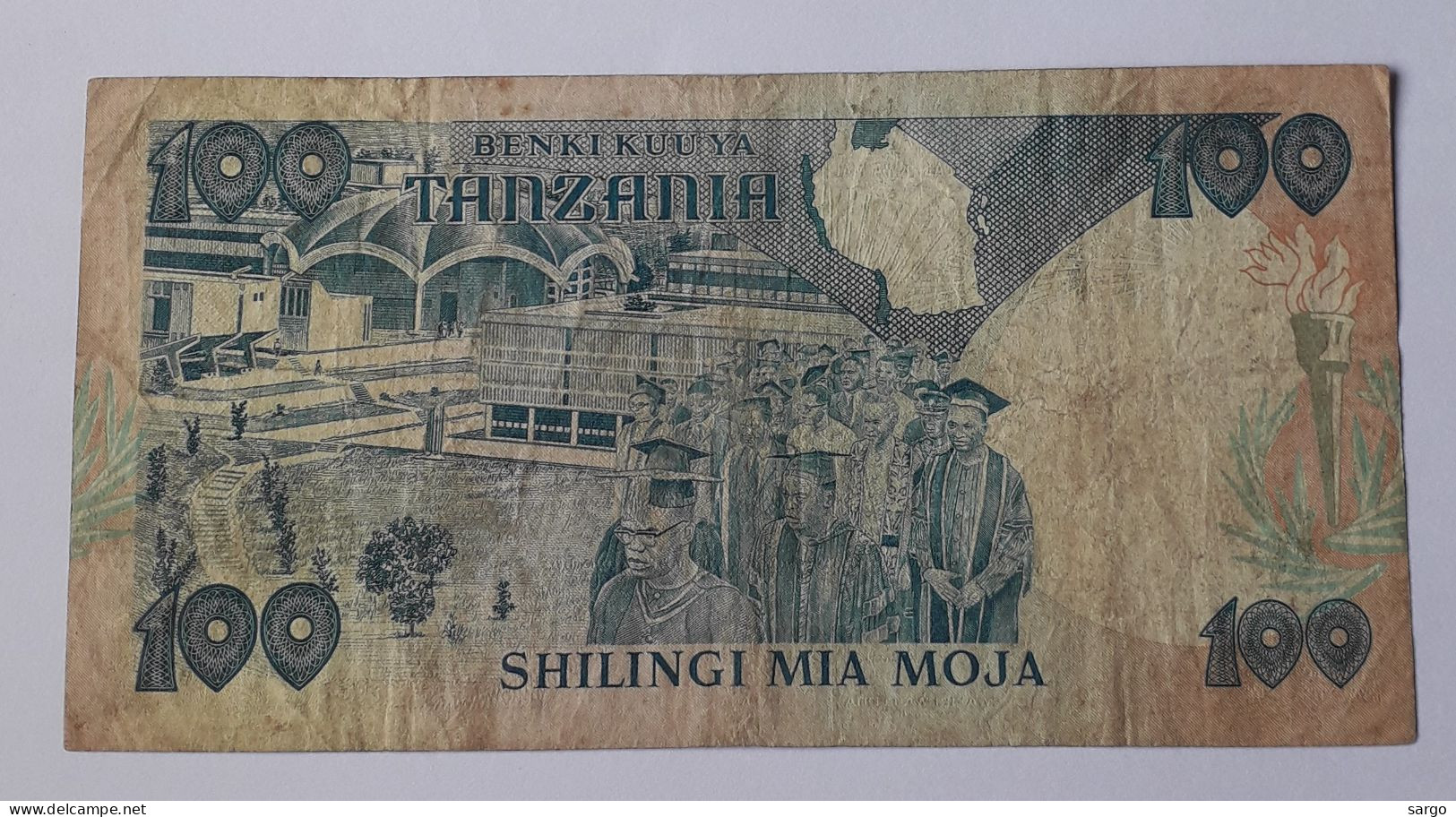TANZANIA  - 100 SHILLINGS - P 11 (1985) - CIRC - BANKNOTES - PAPER MONEY - CARTAMONETA - - Tansania