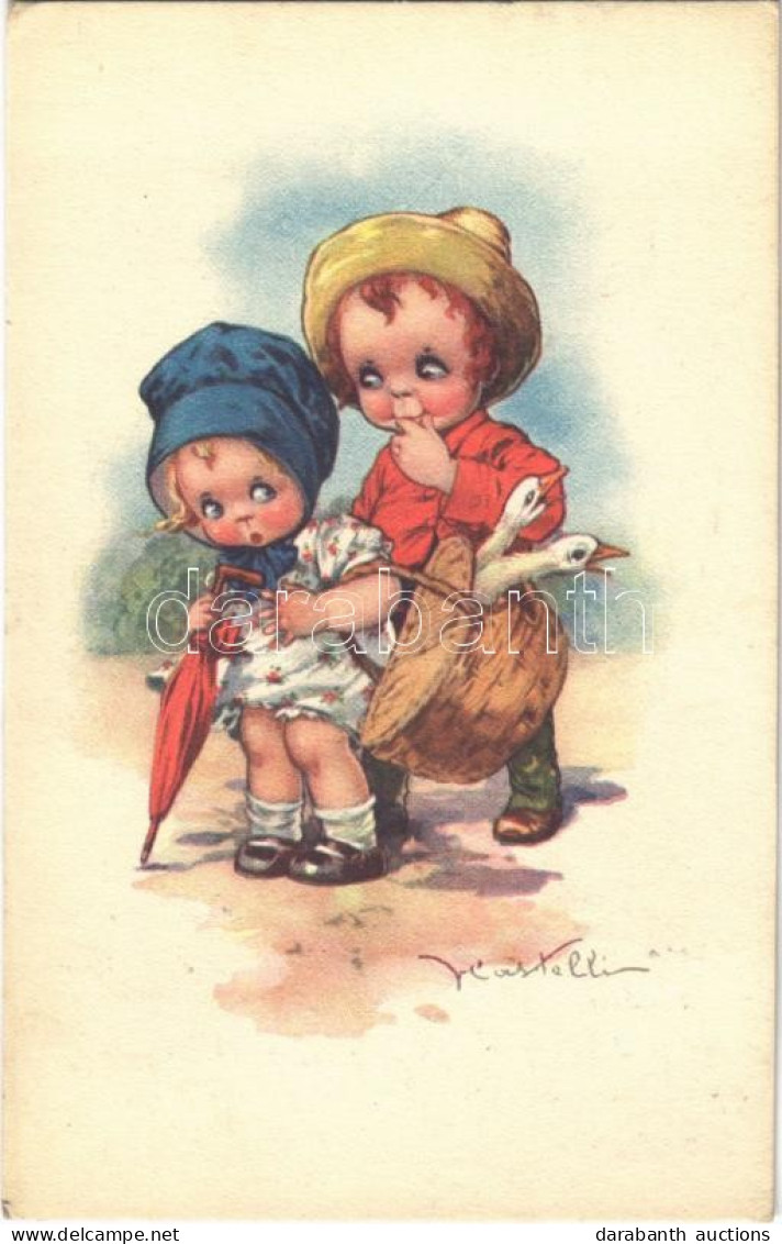 * T2/T3 1927 Children Art Postcard. Anna & Gasparini 432-2. S: Castelli - Sin Clasificación