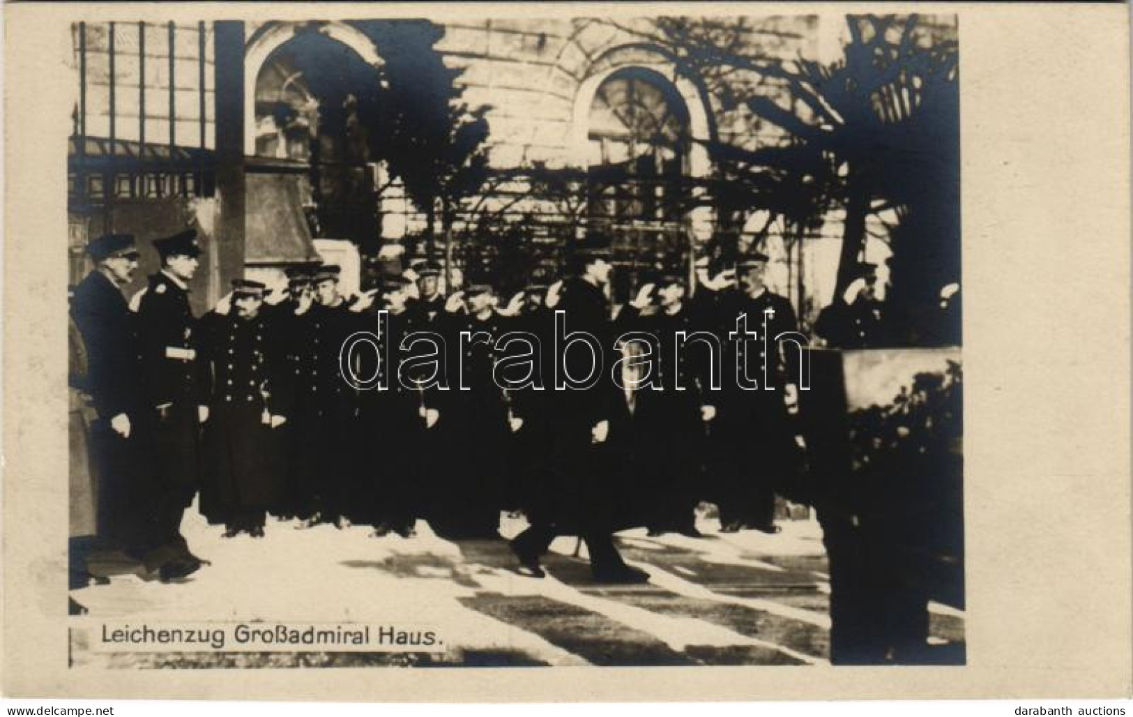 ** T1 1917 Pola, Pula; Anton Haus Osztrák-magyar Admirális Temetése, IV. Károly és Tisztek / K.u.K. Kriegsmarine, Leiche - Non Classificati