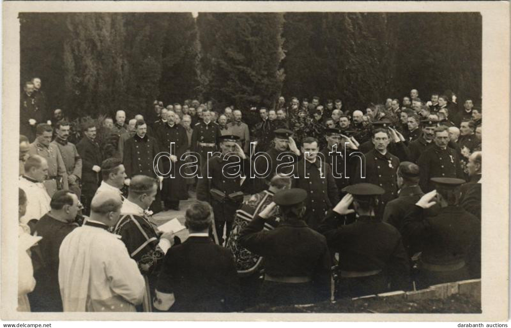 ** T1 1917 Pola, Pula; Anton Haus Osztrák-magyar Admirális Temetési Szertartása A Haditengerészeti Temetőben, IV.Károly  - Non Classificati