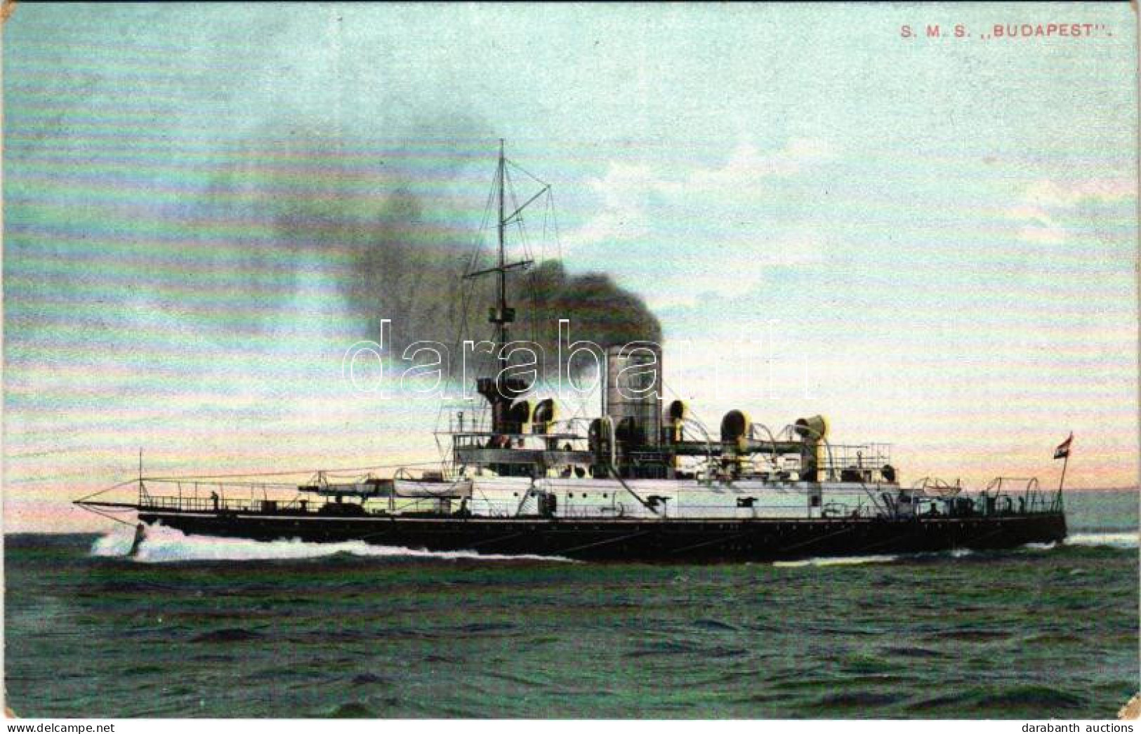 ** T2/T3 K.u.K. Kriegsmarine / SMS Budapest Az Osztrák-Magyar Haditengerészet Monarch-osztályú Partvédő Páncélosa / Aust - Unclassified