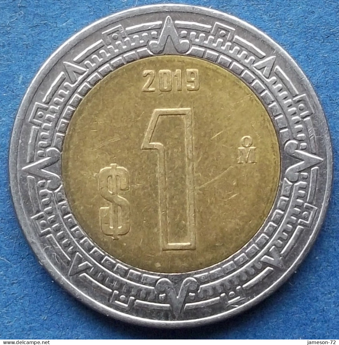 MEXICO - 1 Peso 2019 Mo KM# 603 Estados Unidos Mexicanos Monetary Reform (1993) - Edelweiss Coins - México