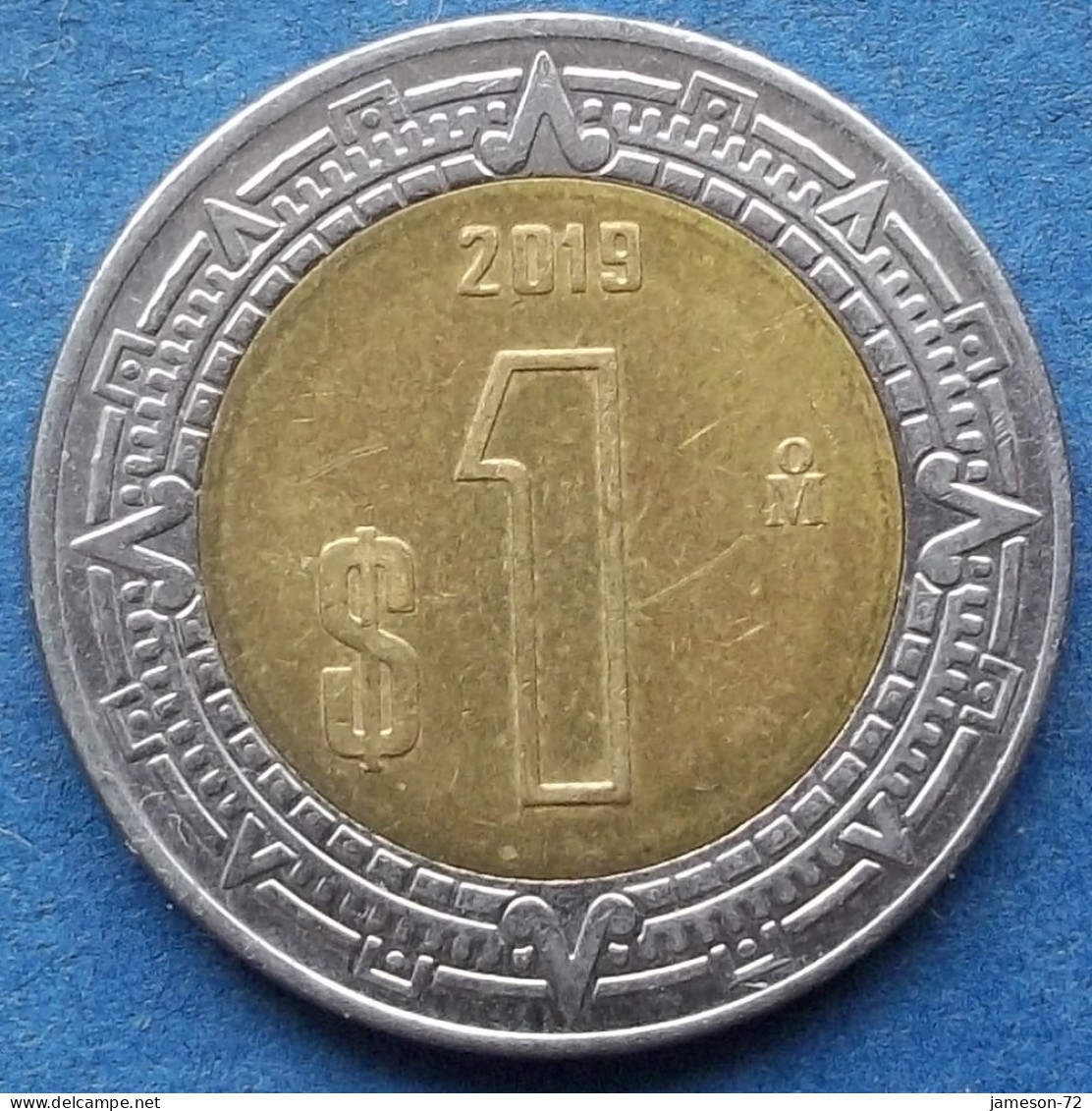 MEXICO - 1 Peso 2019 Mo KM# 603 Estados Unidos Mexicanos Monetary Reform (1993) - Edelweiss Coins - Mexico