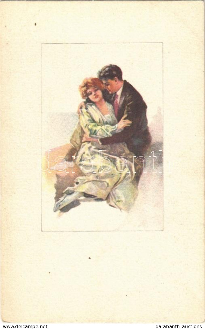 ** T2/T3 Italian Lady Art Postcard, Romantic Couple. Anna & Gasparini 488-3. - Non Classés