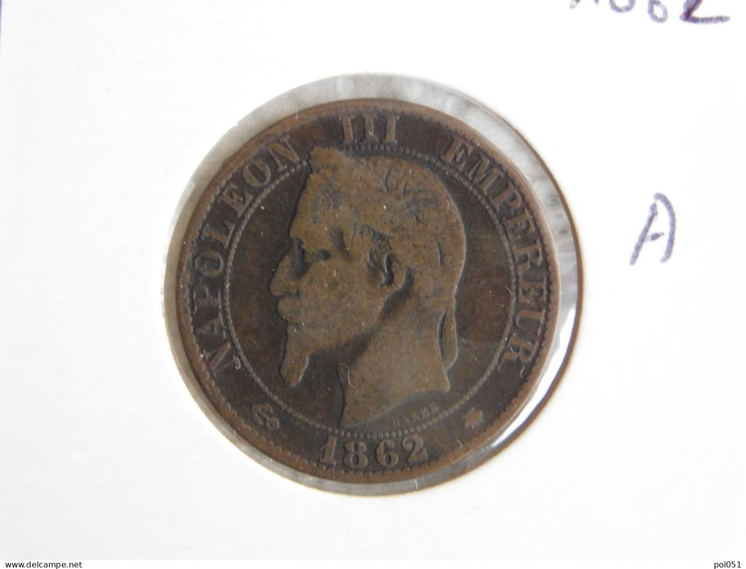 France 5 Centimes 1862 A (120) - 5 Centimes