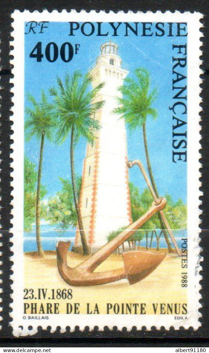 POLYNESIE Phare De La Pointe 1988 N°302 - Used Stamps