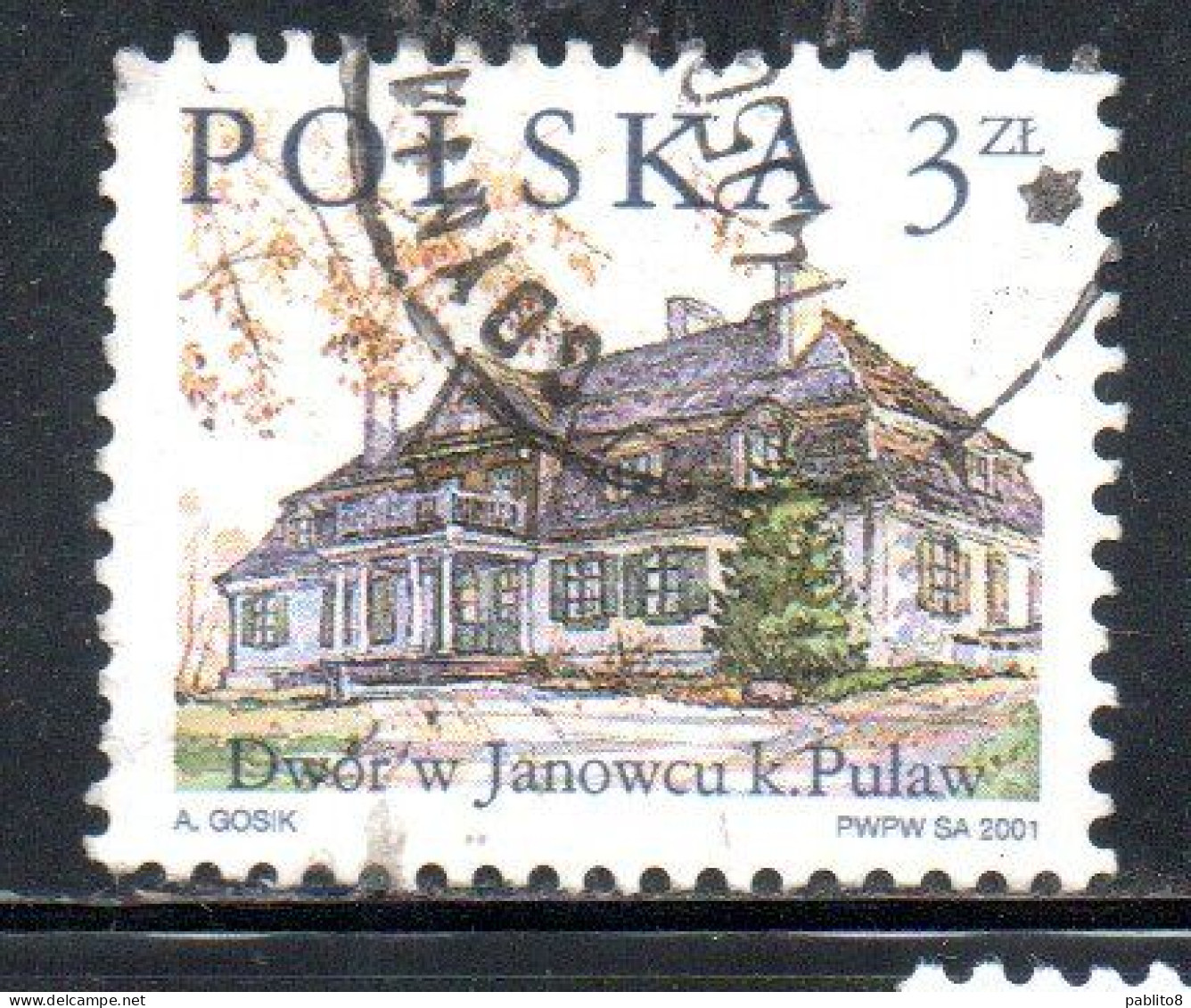 POLONIA POLAND POLSKA 2001 COUNTRY ESTATES JANOWIEC 3z USED USATO OBLITERE' - Gebraucht