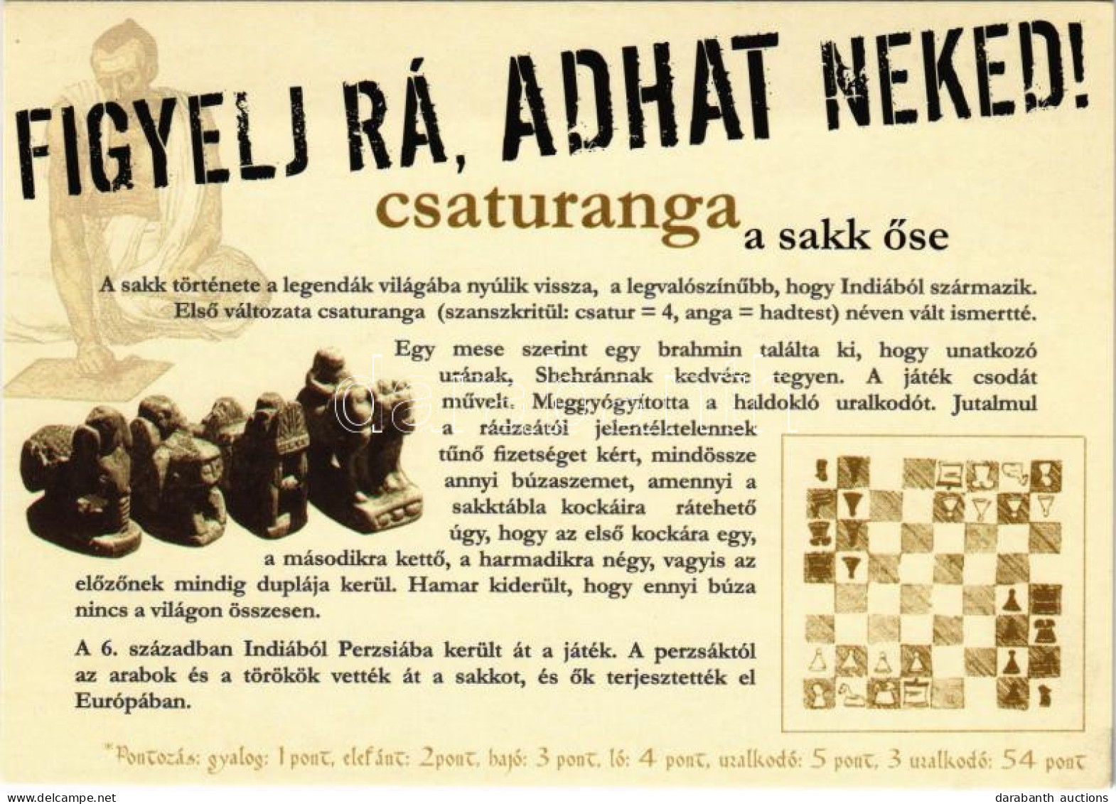 ** T2 Csaturanga A Sakk őse / Chaturanga, The Ancestor Of The Chess - Non Classés