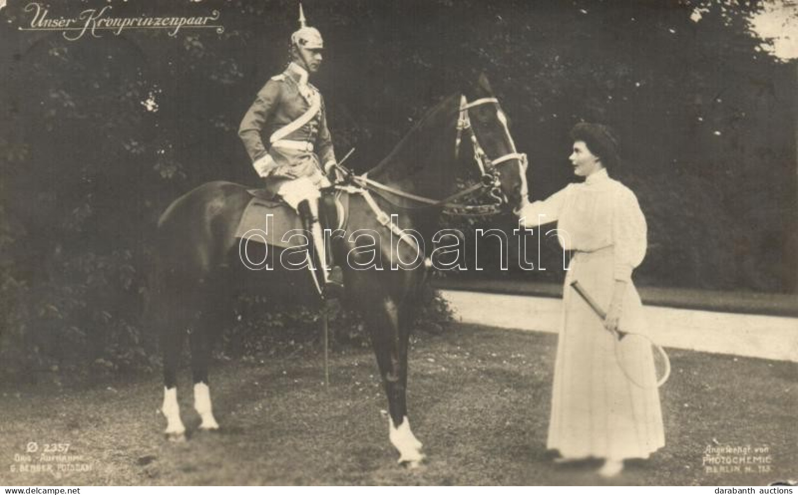 * T4 Unser Kronprinzenpaar, Wilhelm, Cecilie / Crown Prince And Wife (EM) - Non Classés