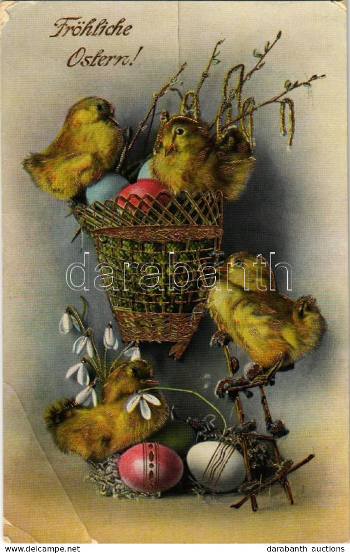 T3 1913 Fröhliche Ostern! / Húsvéti üdvözlet / Easter Greeting. Litho (EB) - Non Classés
