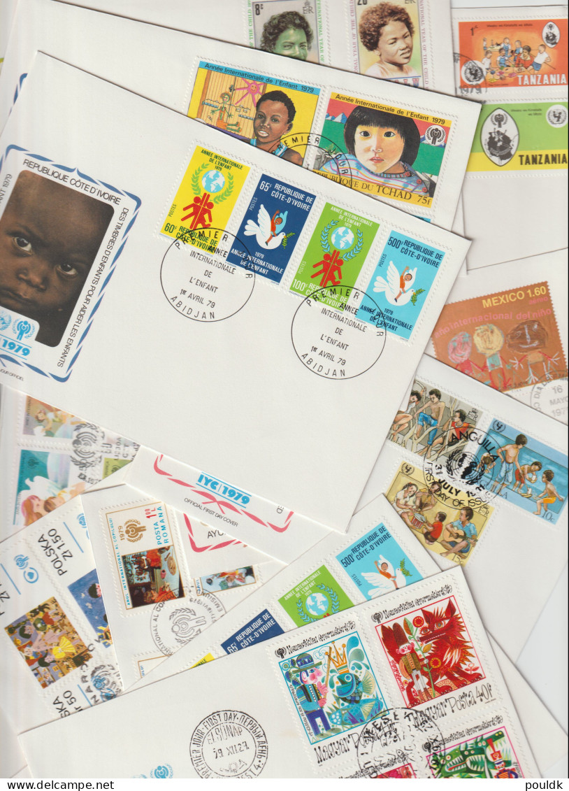 50 FDC From 1979 International Year Of Children. Postal Weight Approx 0,3 Kg. Please Read Sales Conditions Under - UNICEF