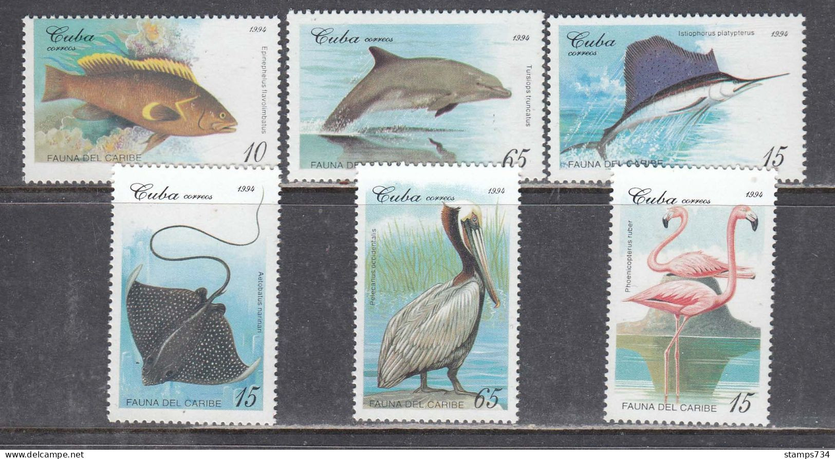 Cuba 1994 - Fauna Of The Caribbean, Mi-Nr. 3781/86, MNH** - Ongebruikt