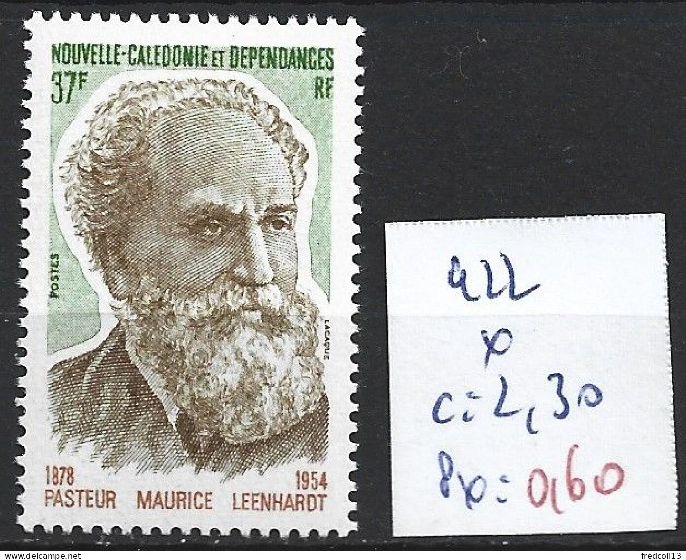 NOUVELLE-CALEDONIE 422 * Côte 2.30 € - Unused Stamps