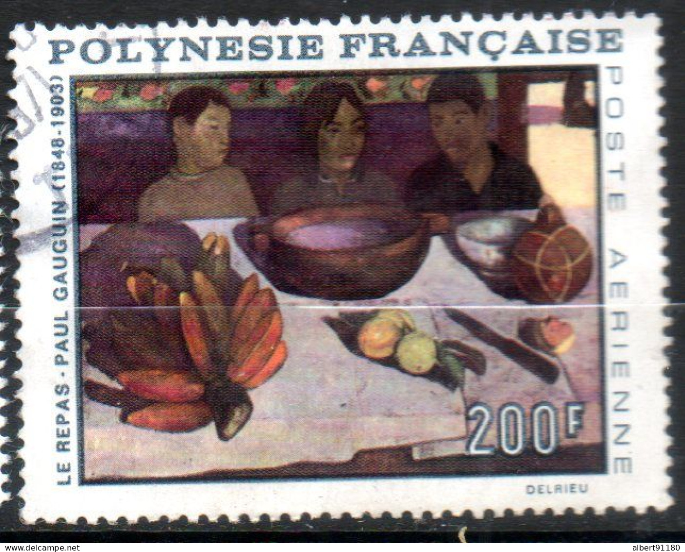 POLYNESIE P Aerienne Le Repas  1968 N° 25 - Used Stamps