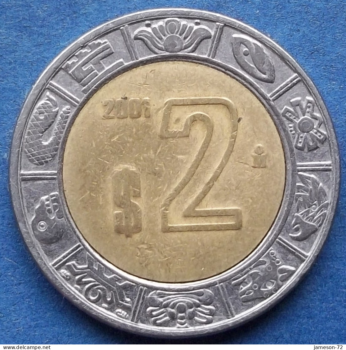 MEXICO - 2 Pesos 2001 Mo KM# 604 Estados Unidos Mexicanos Monetary Reform (1993) - Edelweiss Coins - Messico