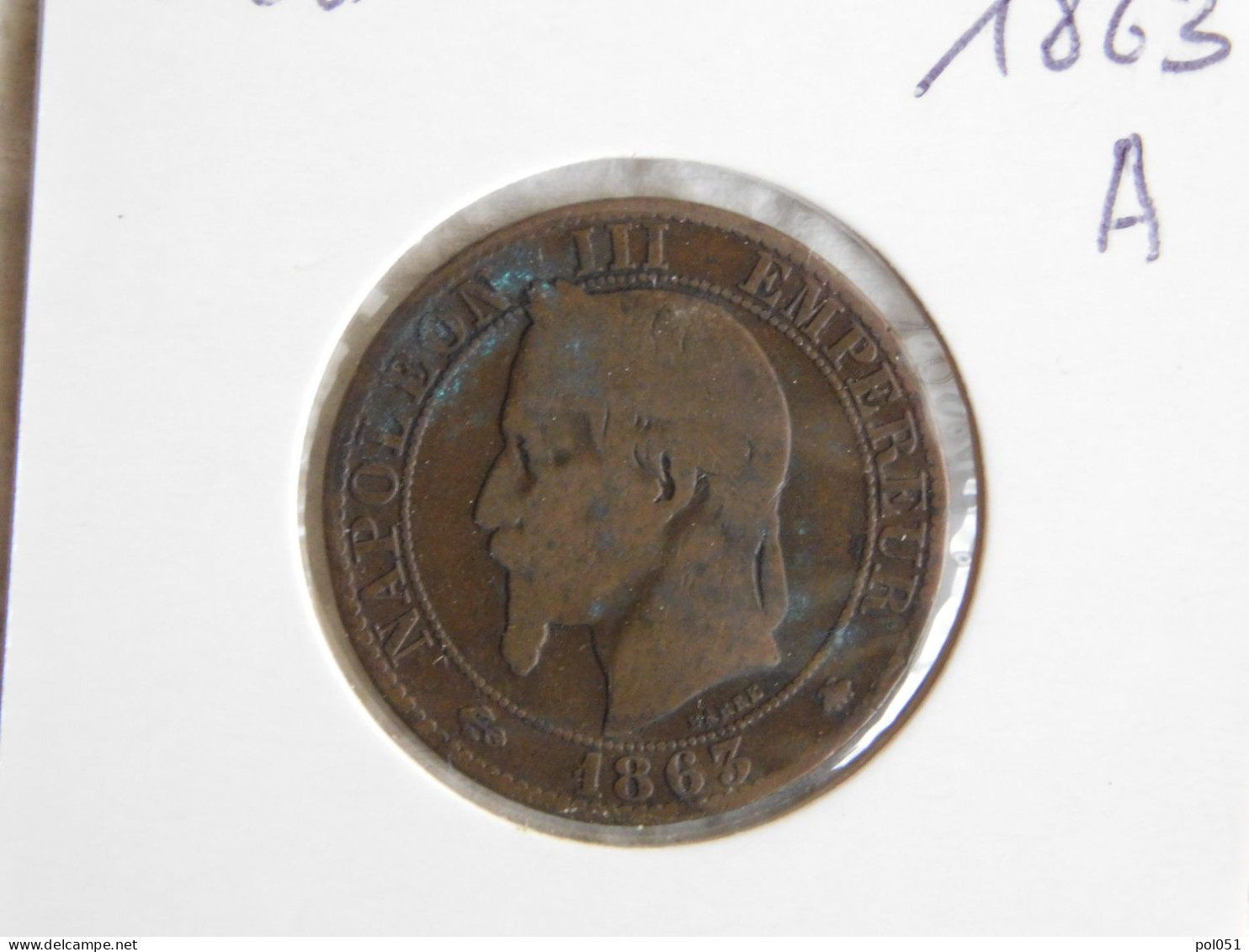 France 5 Centimes 1863 A (123) - 5 Centimes