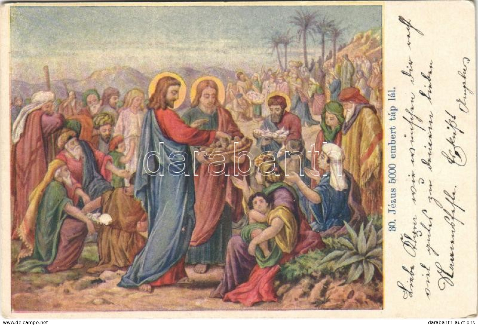 T2/T3 1903 Jézus 5000 Embert Táplál / Jesus Feeds 5000 People (EK) - Non Classés