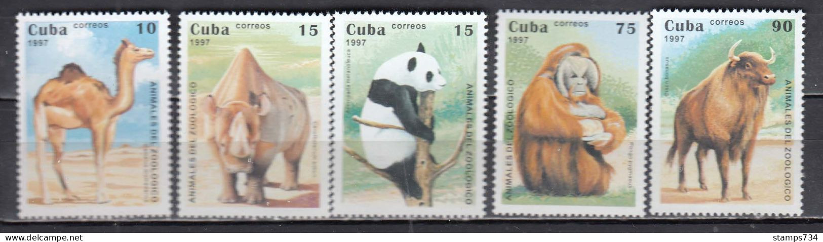 Cuba 1997 - Animals, Mi-Nr. 3996/4000, MNH** - Neufs