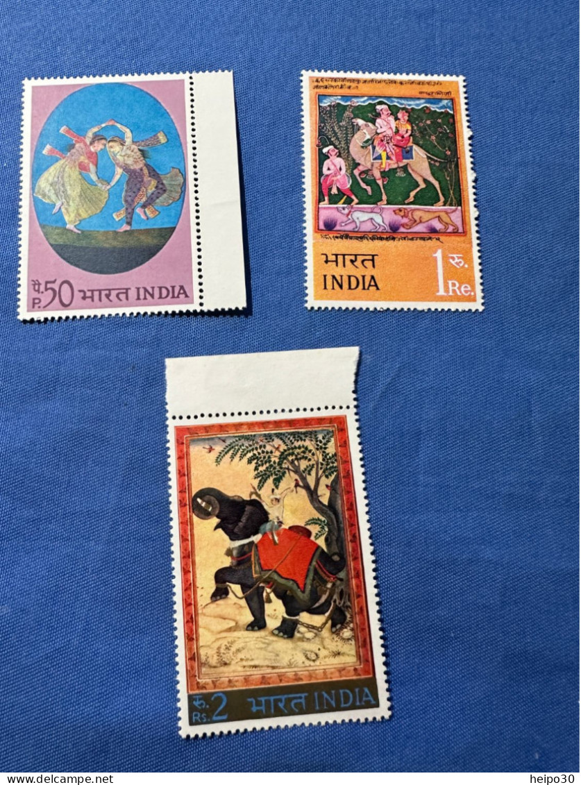 India 1973 Michel 562-64 Gemälde MNH - Unused Stamps