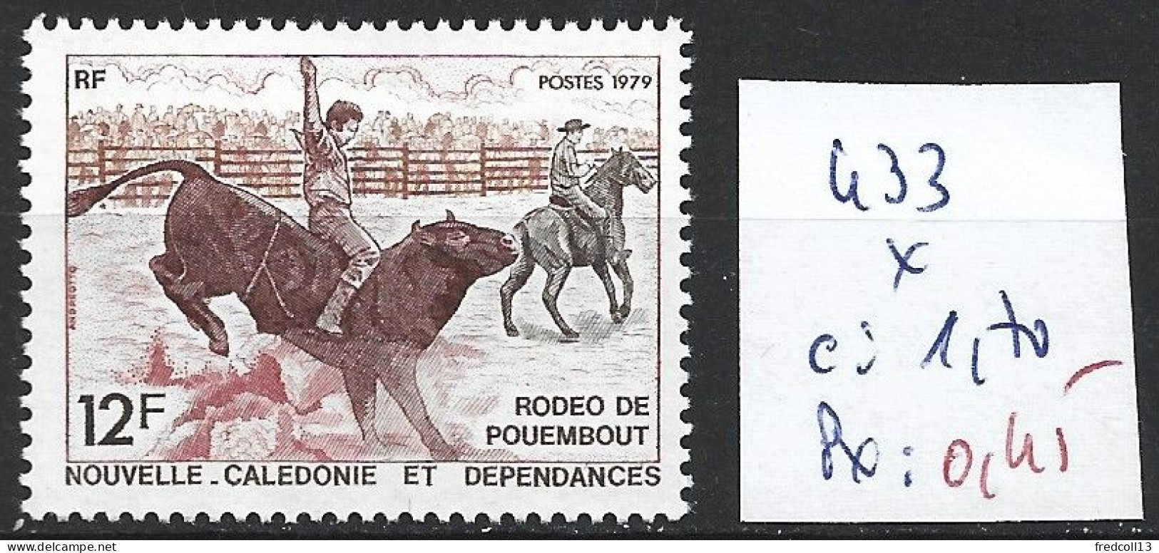 NOUVELLE-CALEDONIE 433 * Côte 1.70 € - Unused Stamps