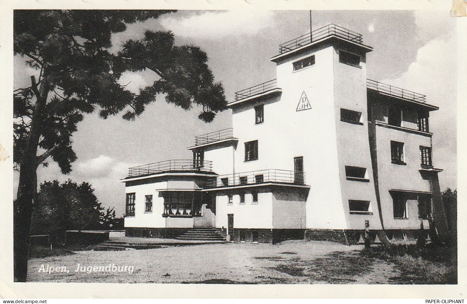 4234 ALPEN, Jugendburg, 1957, Rücks. Klebereste - Wesel