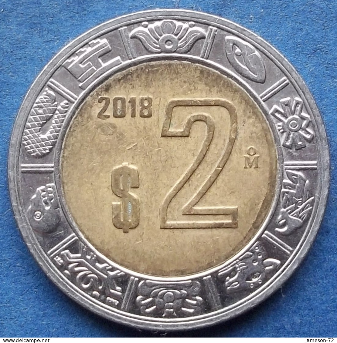 MEXICO - 2 Pesos 2018 Mo KM# 604 Estados Unidos Mexicanos Monetary Reform (1993) - Edelweiss Coins - Mexiko