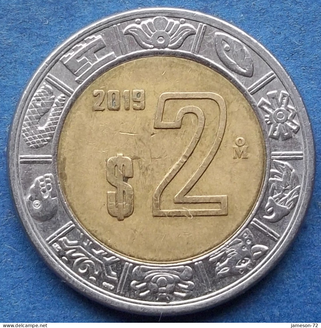 MEXICO - 2 Pesos 2019 Mo KM# 604 Estados Unidos Mexicanos Monetary Reform (1993) - Edelweiss Coins - México