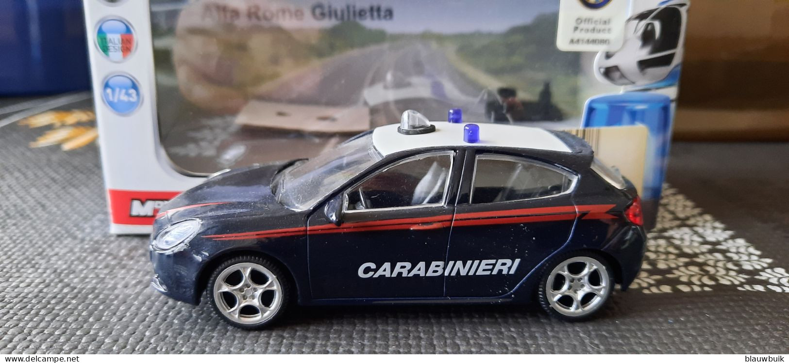 Mondo Motors Alfa Romeo Giulietta 'Carabiniere'  1:43 - Otros & Sin Clasificación
