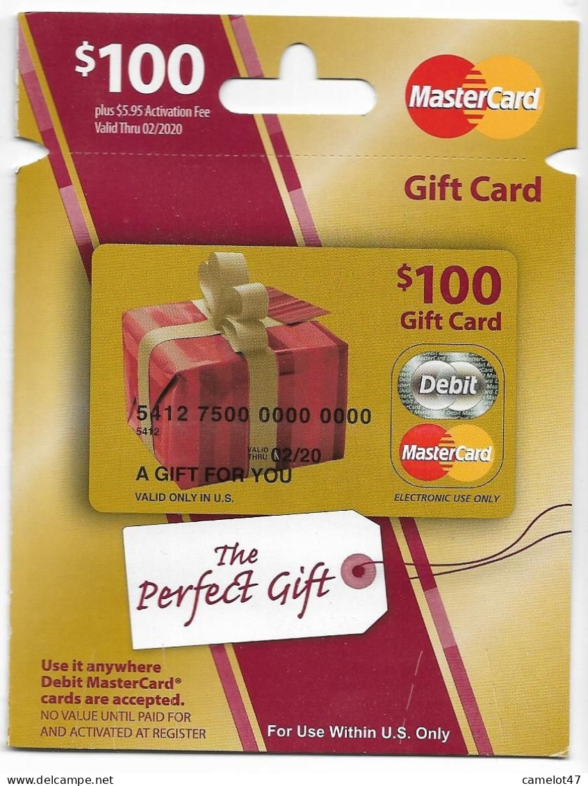 MasterCard, U.S.A., Carte Cadeau Pour Collection, Sans Valeur, # Mastercard-23a - Tarjetas De Fidelización Y De Regalo