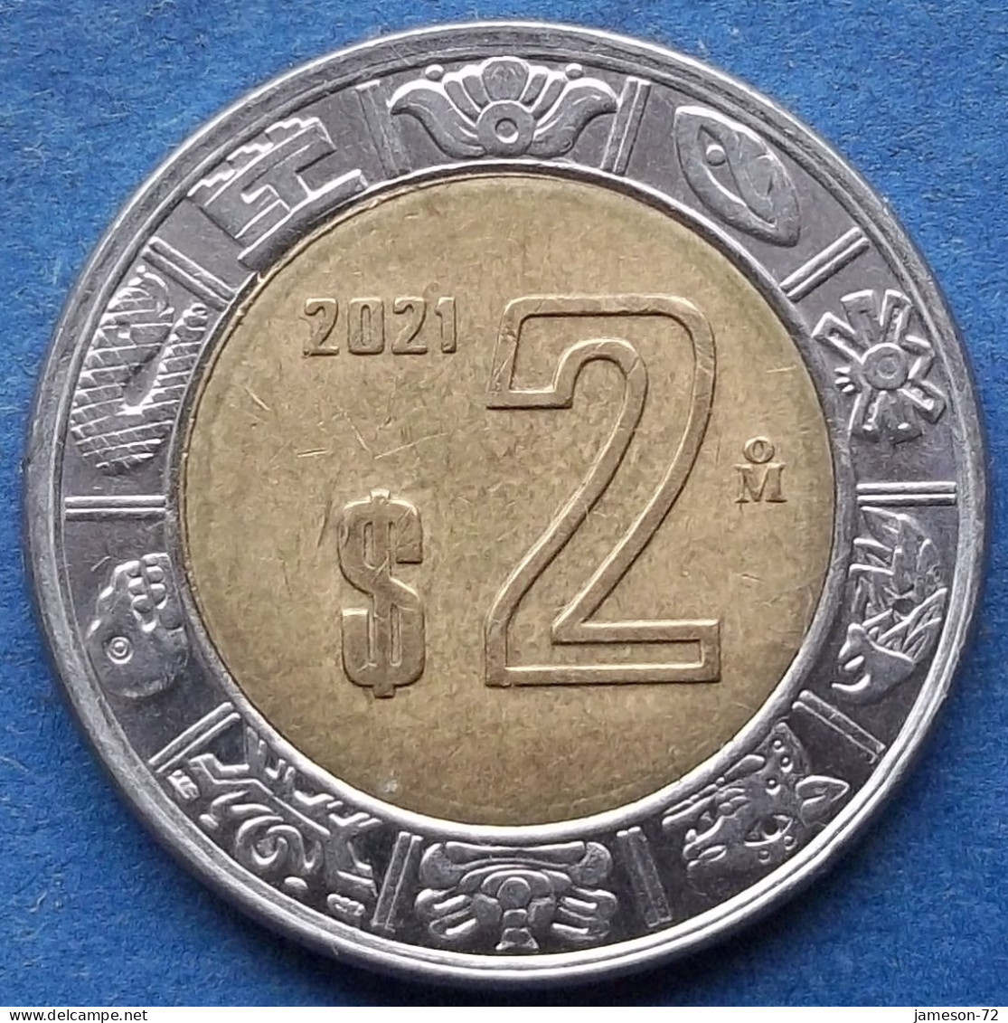 MEXICO - 2 Pesos 2021 Mo KM# 604 Estados Unidos Mexicanos Monetary Reform (1993) - Edelweiss Coins - Mexiko